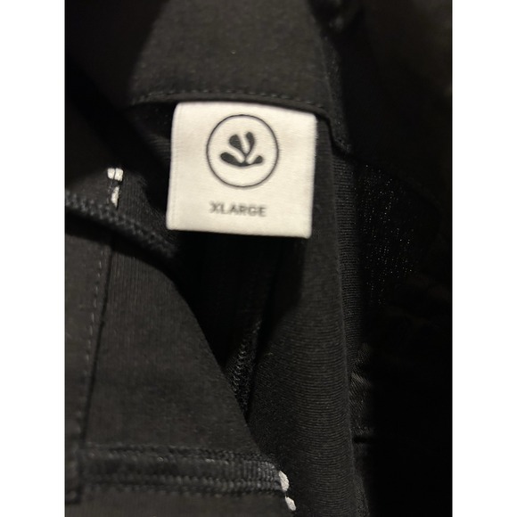 Wasted Collective Women's Organic Recycled Capris Black wLogo & Pockets Plus SzL - Picture 5 of 10